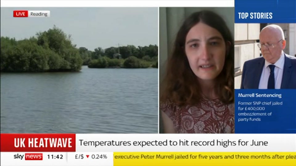 Broadcast still at 15m. Sky News, Sky News Today with Gareth Barlow, 23 June 2026.