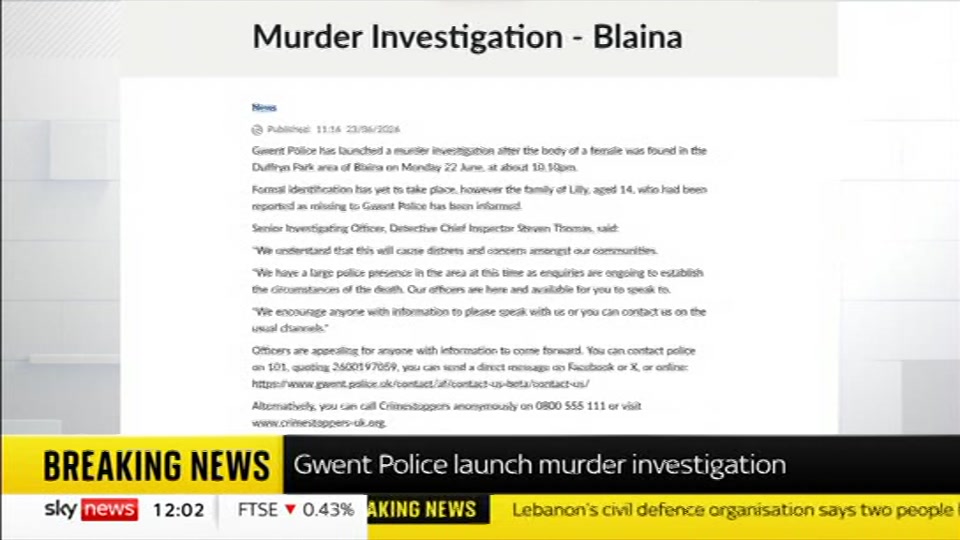 Broadcast still at 5m. Sky News, Sky News Today with Gareth Barlow, 23 June 2026.
