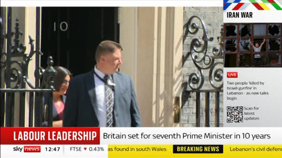Broadcast still at 20m. Sky News, Sky News Today with Gareth Barlow, 23 June 2026.