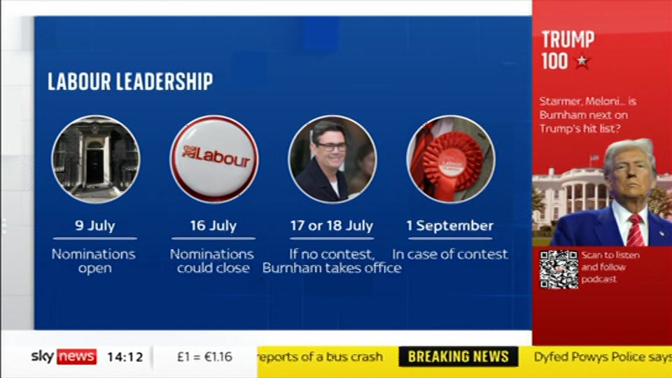 Broadcast still at 15m. Sky News, Sky News Today with Jayne Secker, 23 June 2026.