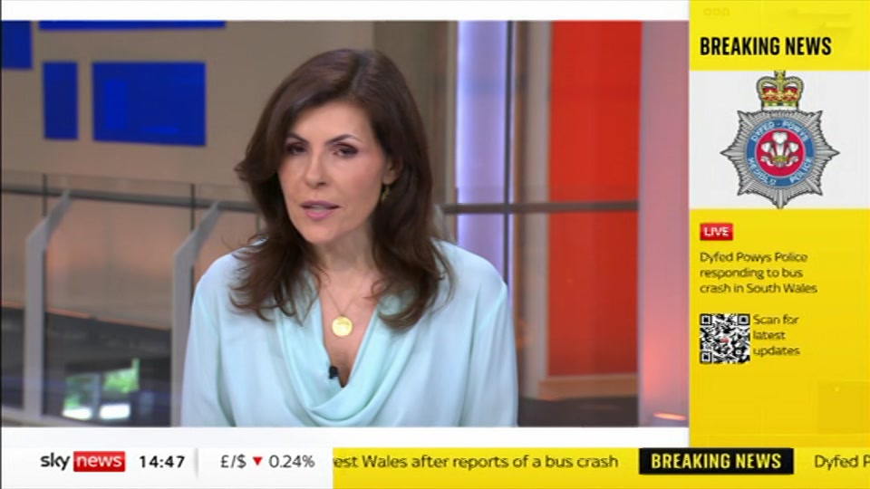 Broadcast still at 20m. Sky News, Sky News Today with Jayne Secker, 23 June 2026.