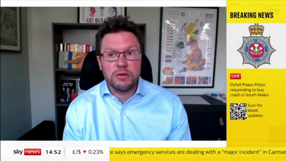 Broadcast still at 25m. Sky News, Sky News Today with Jayne Secker, 23 June 2026.