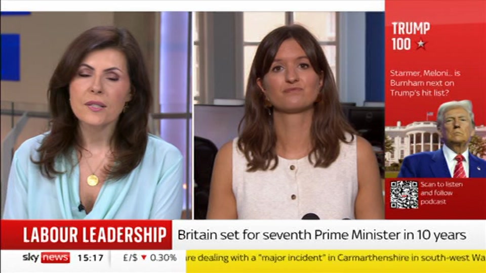 Broadcast still at 20m. Sky News, Sky News Today with Jayne Secker, 23 June 2026.